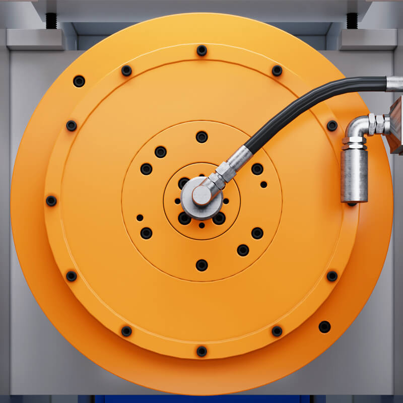 Dry Pneumatic Clutch and Brake System Detail