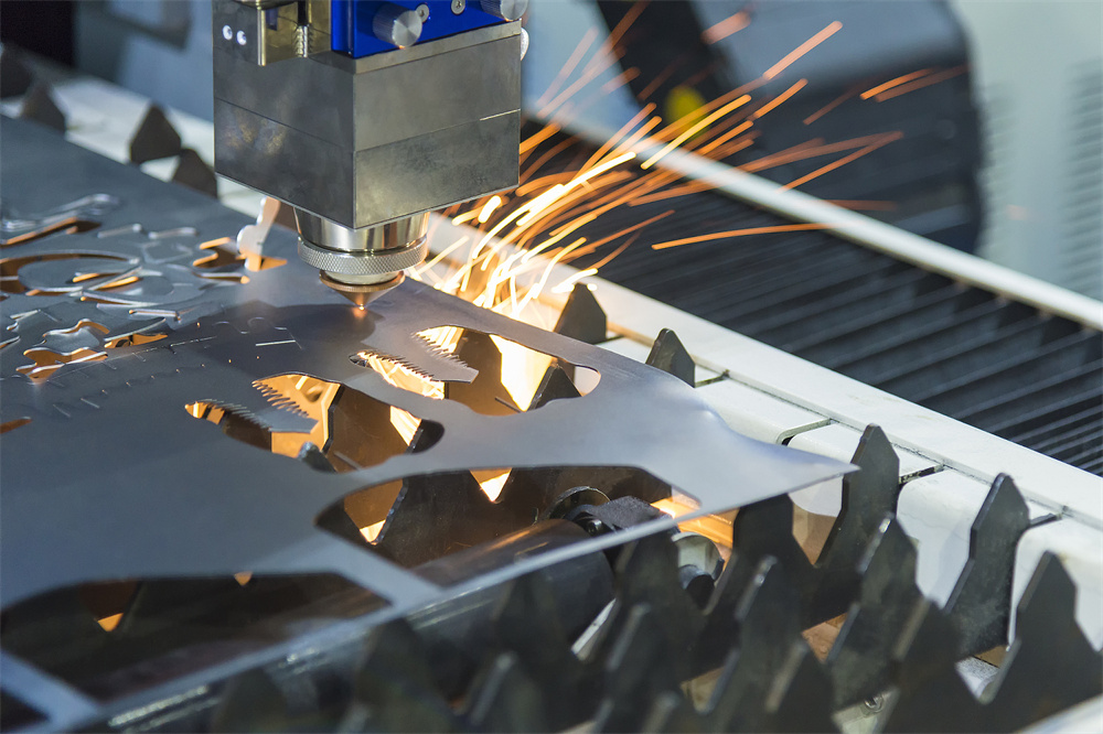 CNC Fiber Laser Cutting Machine in Operation